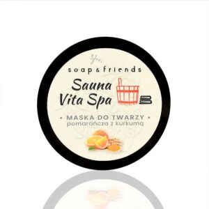 Maseczka do twarzy Pomarańcza z kurkumą Sauna vita spa 50 ml